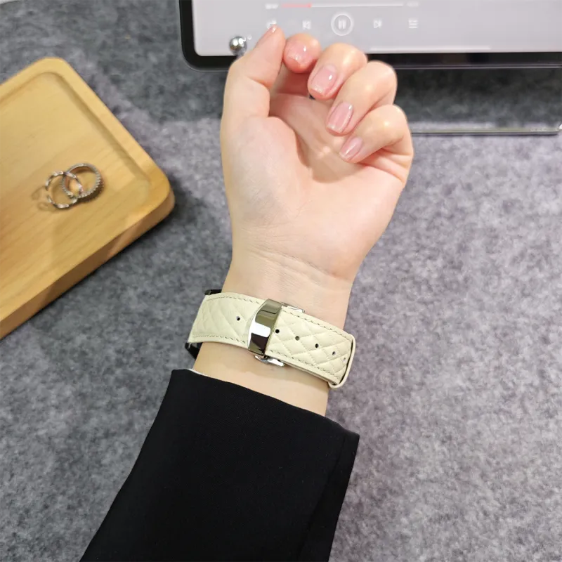 Antey Watch Band Samsung Compatibility 175 220mm Genuine Leather Material-5
