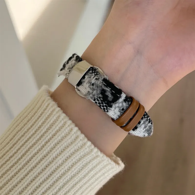 Antey Apple Compatibility Watch Band Fabric Material-17