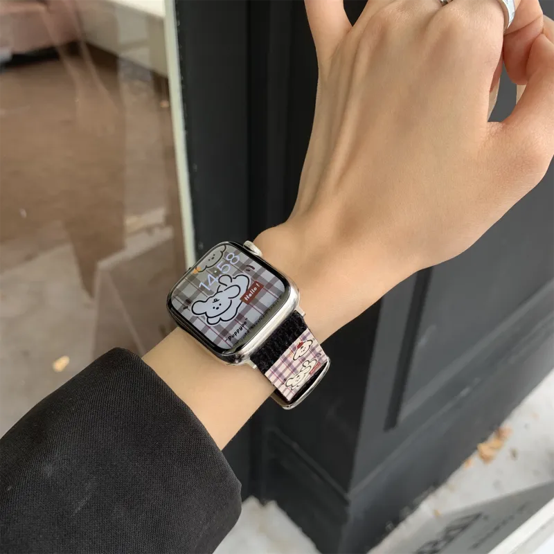 Antey Watch Band Apple Compatibility 175 220mm Corduroy Material-9