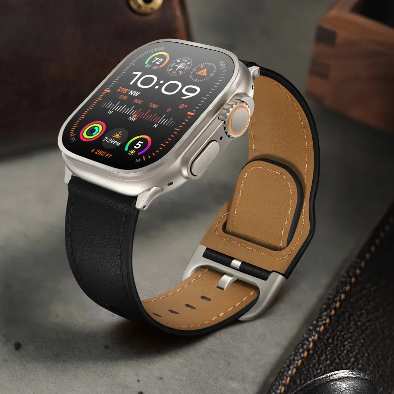 Antey Watch Band Apple Compatibility 175 220mm Genuine Leather Material-9
