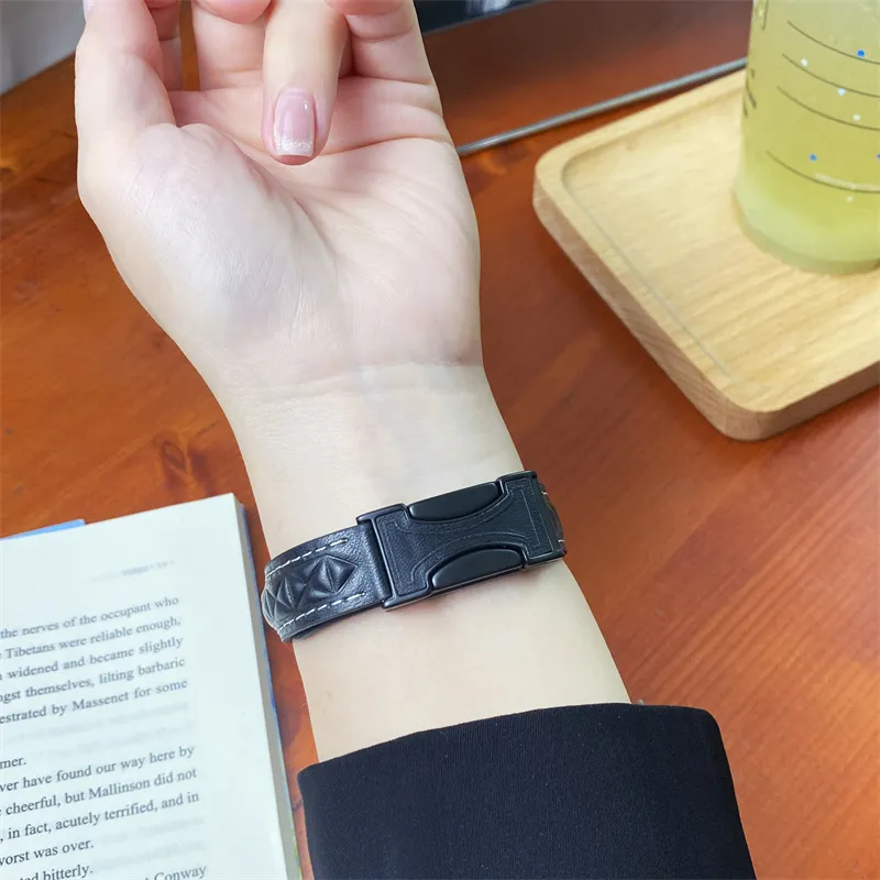 Antey Watch Band Apple Compatibility 175 220mm Genuine Leather Material-8