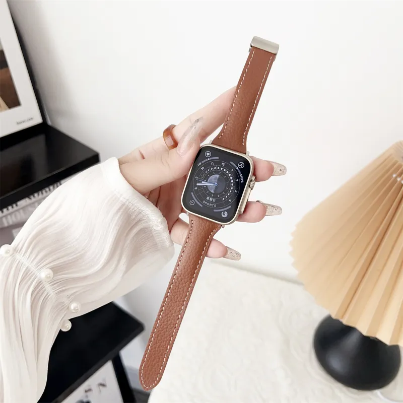 Antey Watch Band Apple Compatibility 175 220mm Genuine Leather Material-3