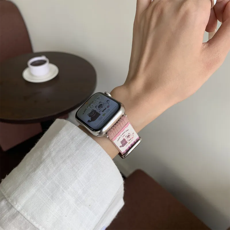 Antey Watch Band Apple Compatibility 175 220mm Corduroy Material-5
