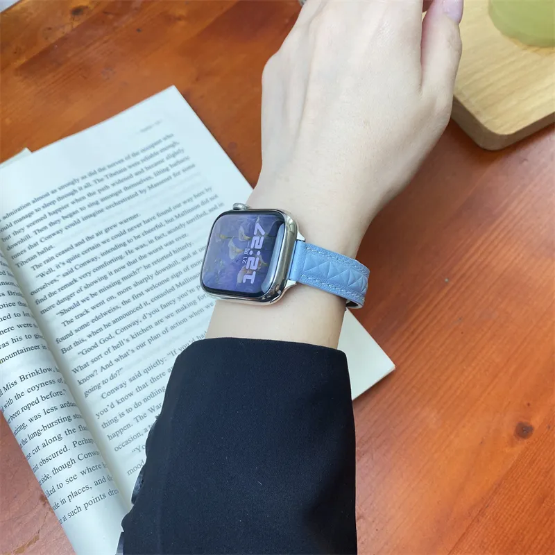 Antey Watch Band Apple Compatibility 175 220mm Genuine Leather Material-2