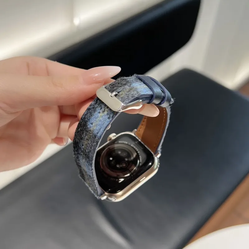 Antey Watch Bands Apple Compatibility 220mm Artificial Leather Material-1