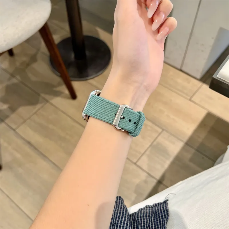Antey Watch Band Apple Compatibility 175 220mm Corduroy Material-11