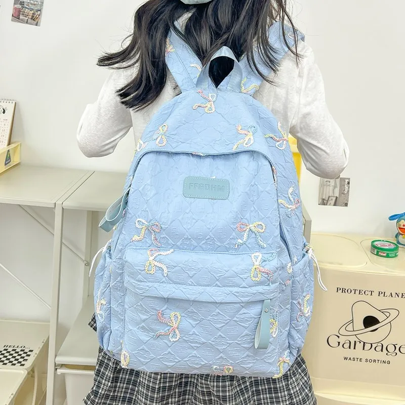 Kaka Tree Oxford Backpack Large Size Unisex Multicolor-15