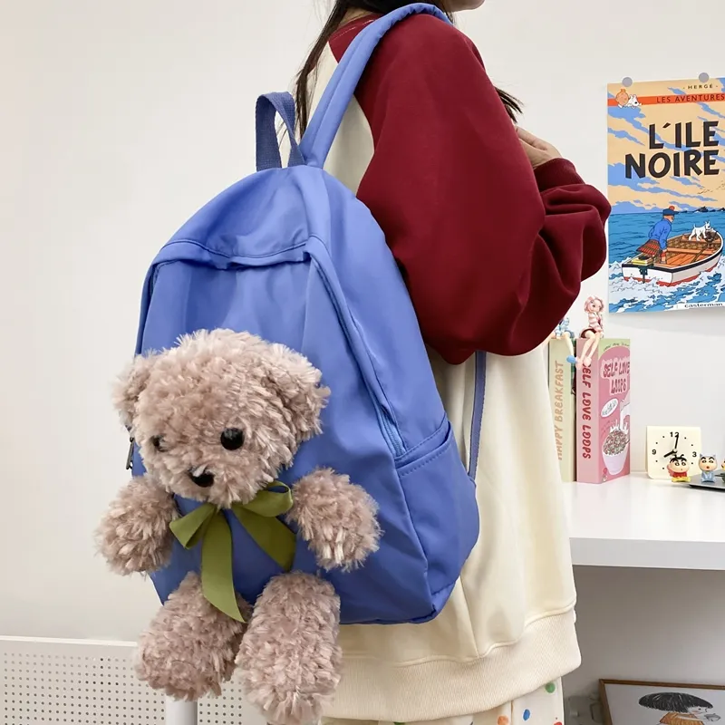 Kaka Tree Nylon Backpack Large Size Unisex-12