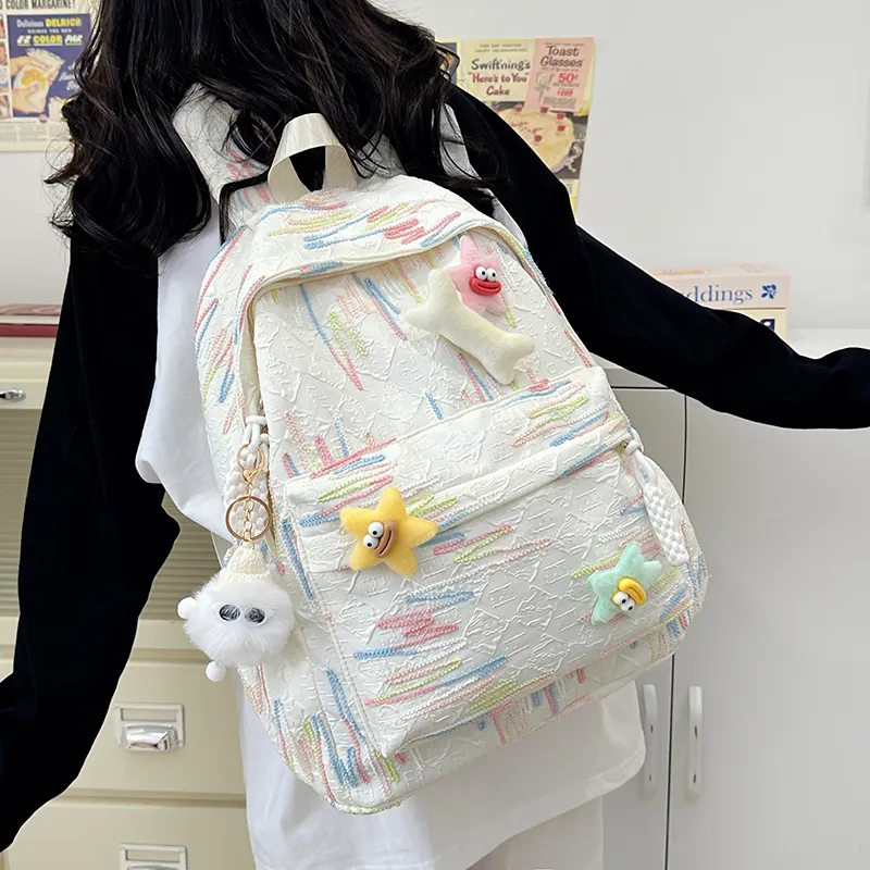 Kaka Tree Oxford Students Backpack Large Size Unisex-12