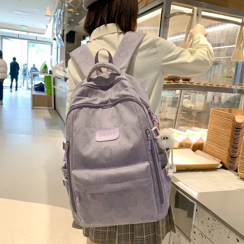 Kaka Tree Nylon Backpack Regular Unisex Multicolor-1