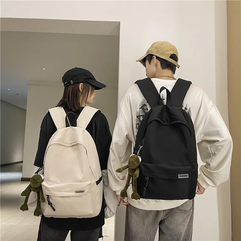Kaka Tree Nylon Backpack Regular Unisex Gray/Black/Ecru/Blue-6
