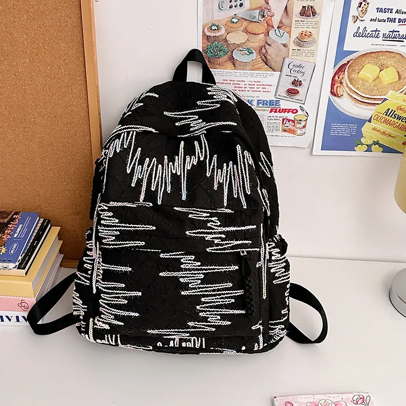 Kaka Tree Oxford Students Backpack Large Size Unisex-16