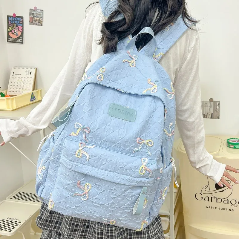 Kaka Tree Oxford Backpack Large Size Unisex Multicolor-13