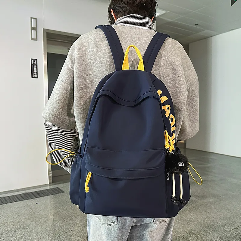 Kaka Tree Nylon Backpack Large Size Unisex Multicolor-12