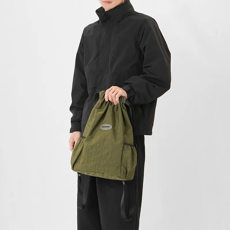 Kaka Tree Polyester Backpack Regular Unisex Black/Burgundy/Khaki/Green-12