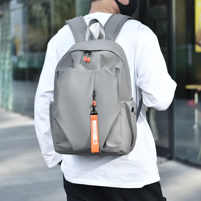 Kaka Tree Oxford Backpack, Travel Bag, Laptop Bag Regular Unisex Black/Gray-3
