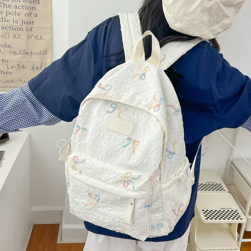Kaka Tree Oxford Backpack Large Size Unisex Multicolor-2