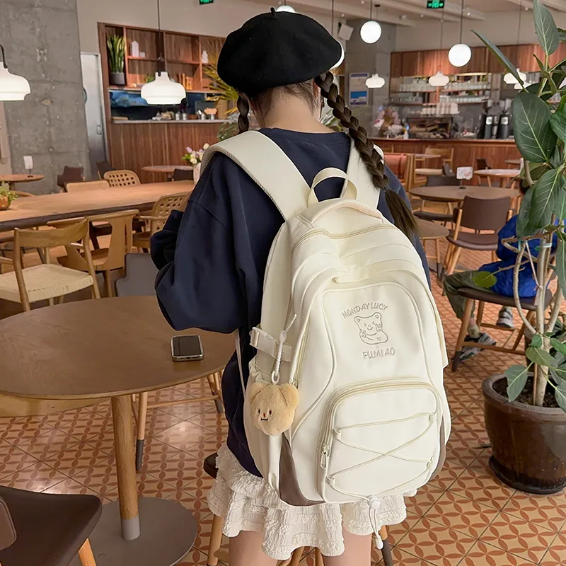 Kaka Tree Nylon Backpack Women's Multicolor-2