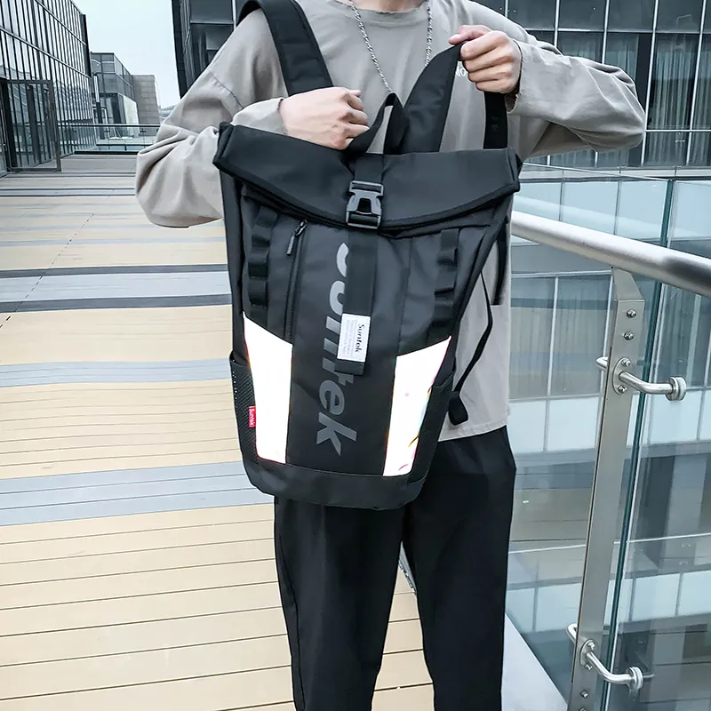 Kaka Tree Oxford Backpack Unisex Gray/Black-9