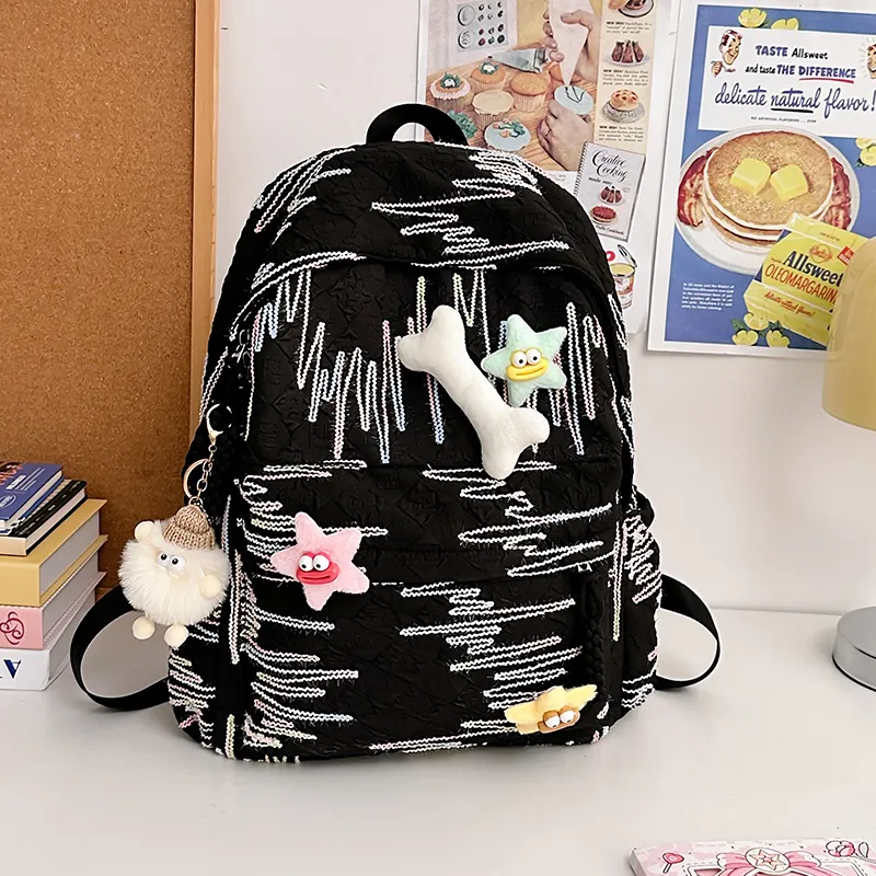 Kaka Tree Oxford Students Backpack Large Size Unisex-15