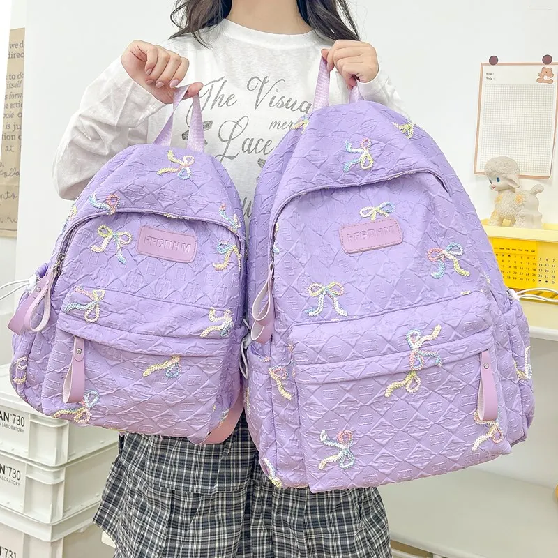 Kaka Tree Oxford Backpack Large Size Unisex Multicolor-17