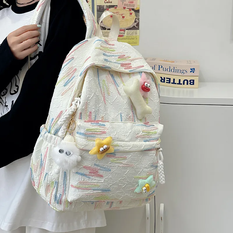 Kaka Tree Oxford Students Backpack Large Size Unisex-11