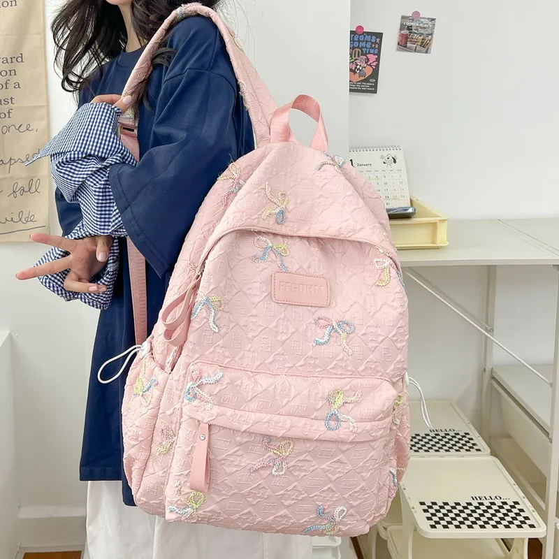 Kaka Tree Oxford Backpack Large Size Unisex Multicolor-9