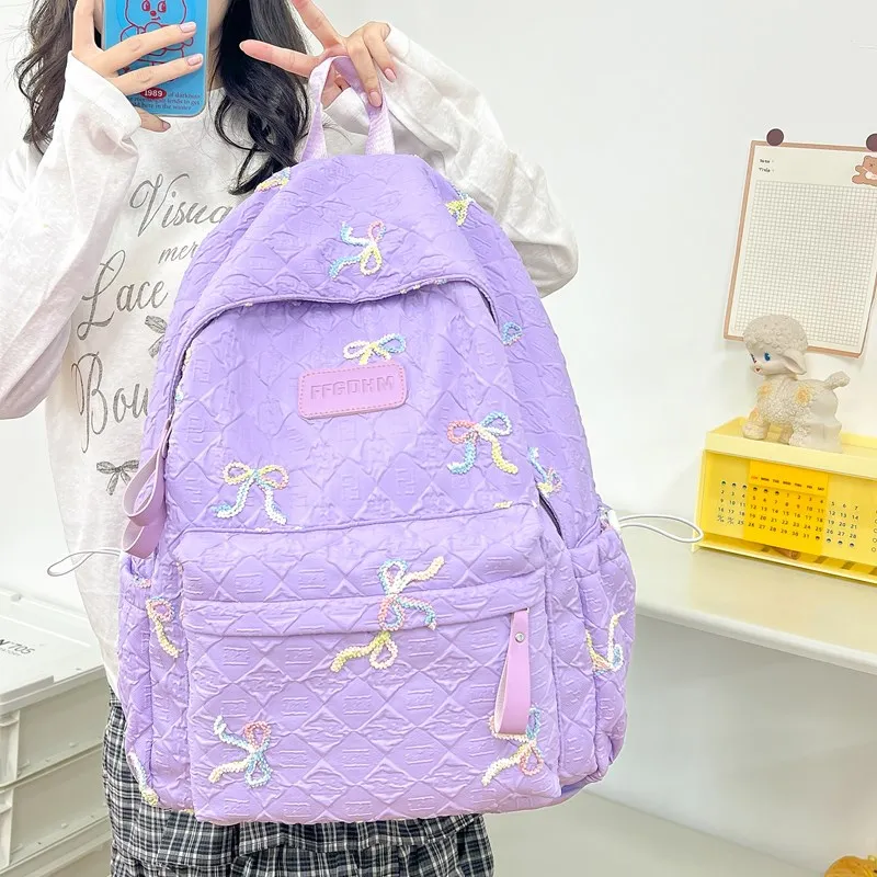 Kaka Tree Oxford Backpack Large Size Unisex Multicolor-18