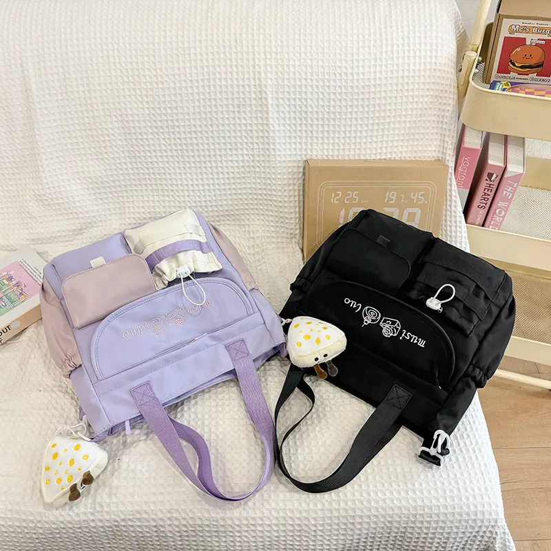 PULUWIRR Nylon Shoulder Bag Women's Multicolor-11