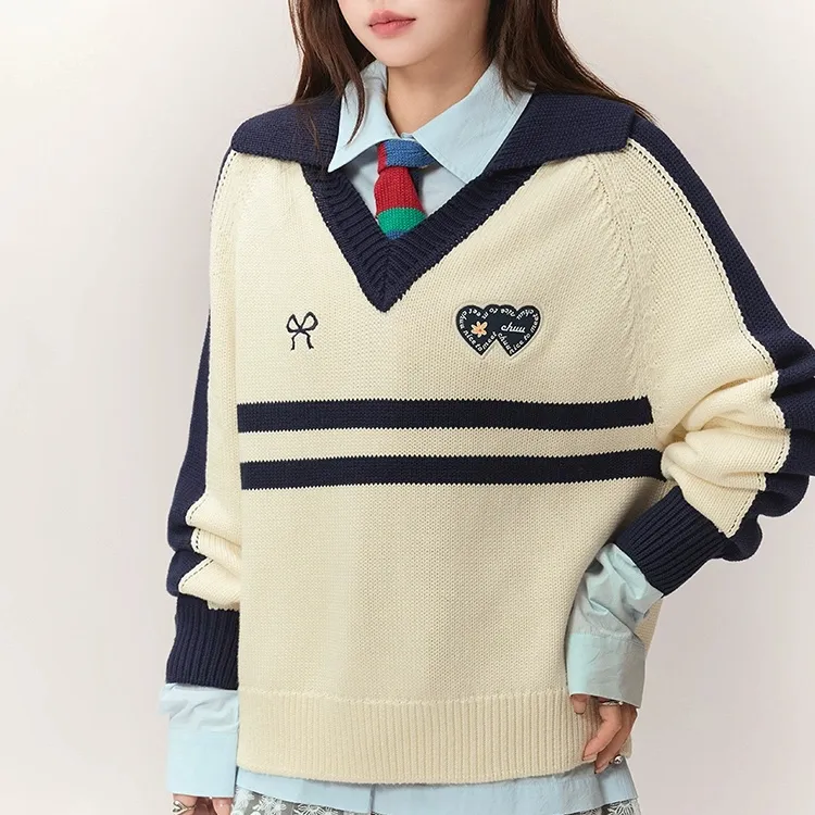 CHUU Knitwear Women's Navy Blue-2