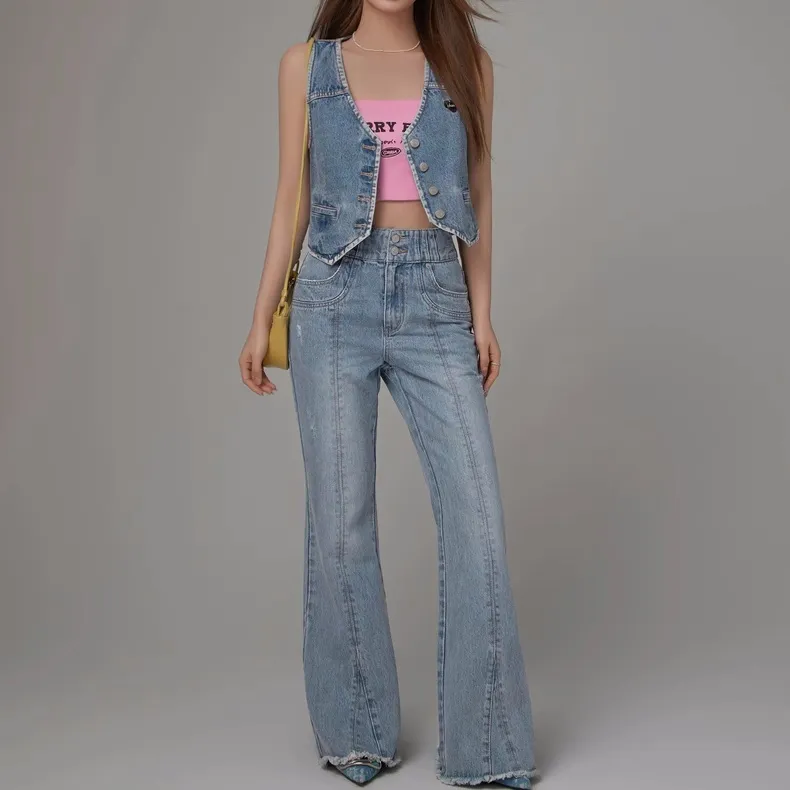 CHUU Jeans Women's Denim Blue-3