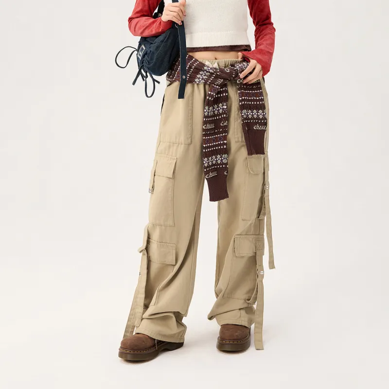 CHUU Casual Pants Women's Khaki-2