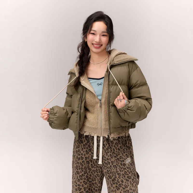 CHUU 24FW Cloud Cream Puff Down Jacket Women's Black-7