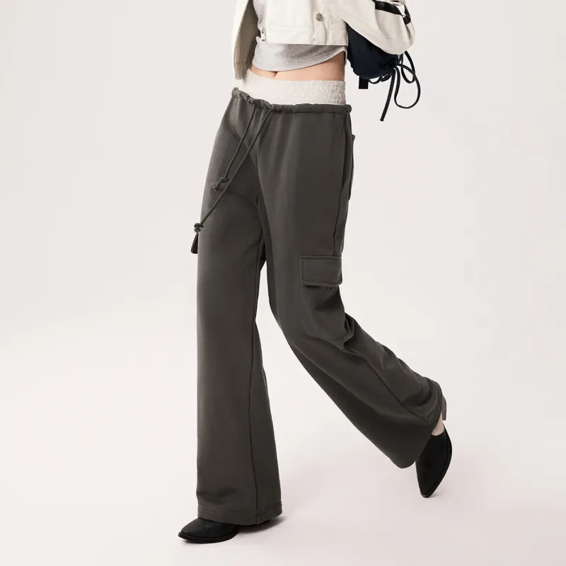CHUU Casual Pants Women's Carbon Gray-5