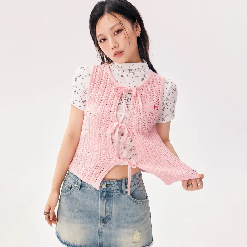 CHUU Vests Women's Light Pink-2