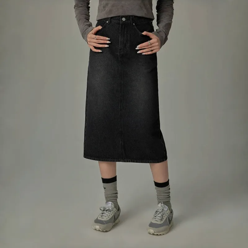 CHUU Casual Short Skirts Women's Black Gray-2