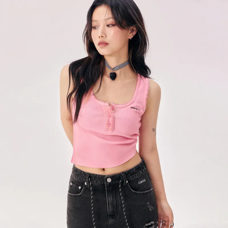CHUU Tank Top Women's Light Pink-2