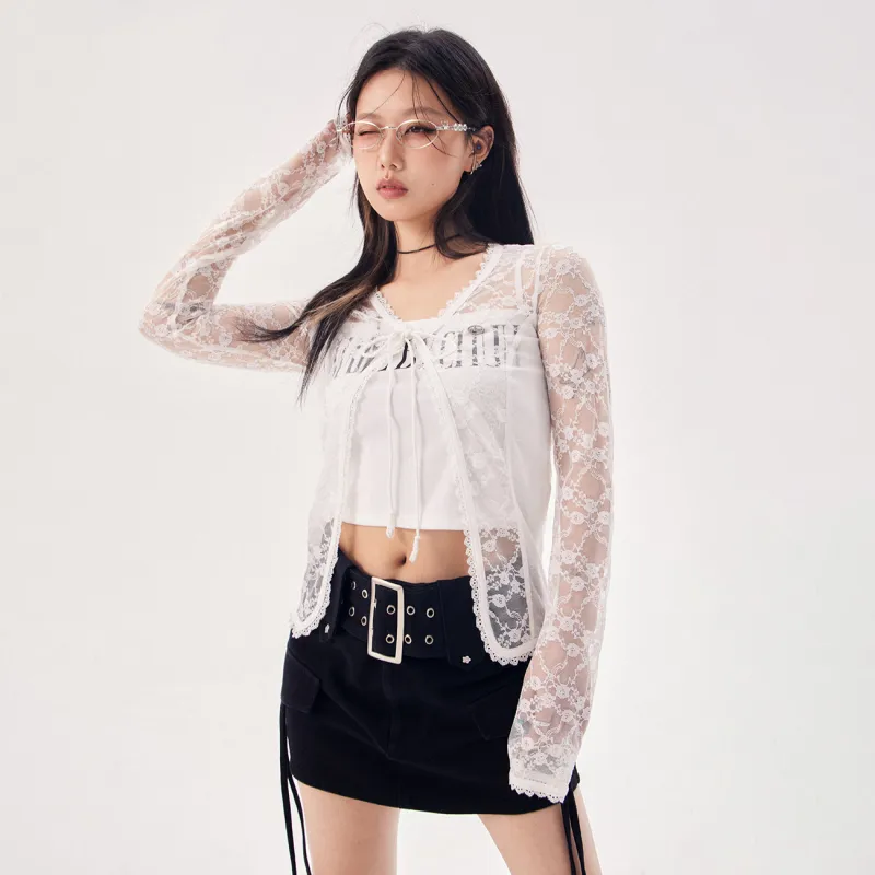 CHUU Chiffon Shirt Women's White-2