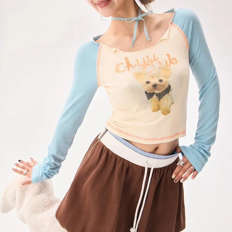 CHUU T Shirts Women's White Apricot-3