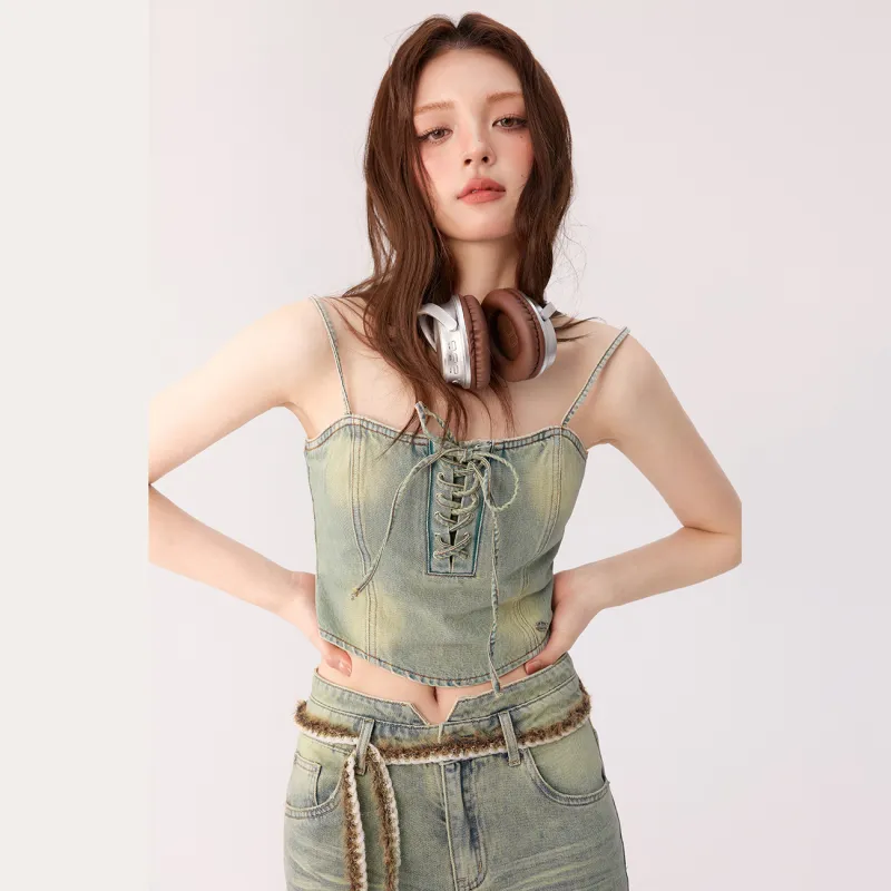 CHUU Tank Top Women's Light Denim Blue-2