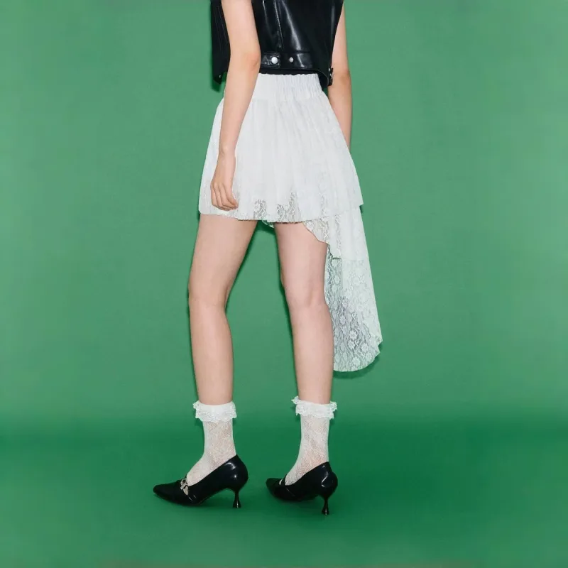 CHUU Casual Short Skirts Women's White-4