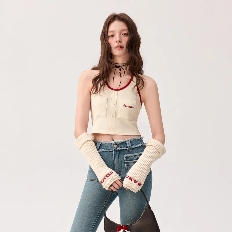 CHUU Tank Tops Women's White Apricot-2