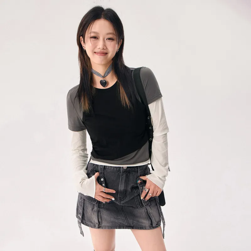 CHUU T Shirts Women's Black-2