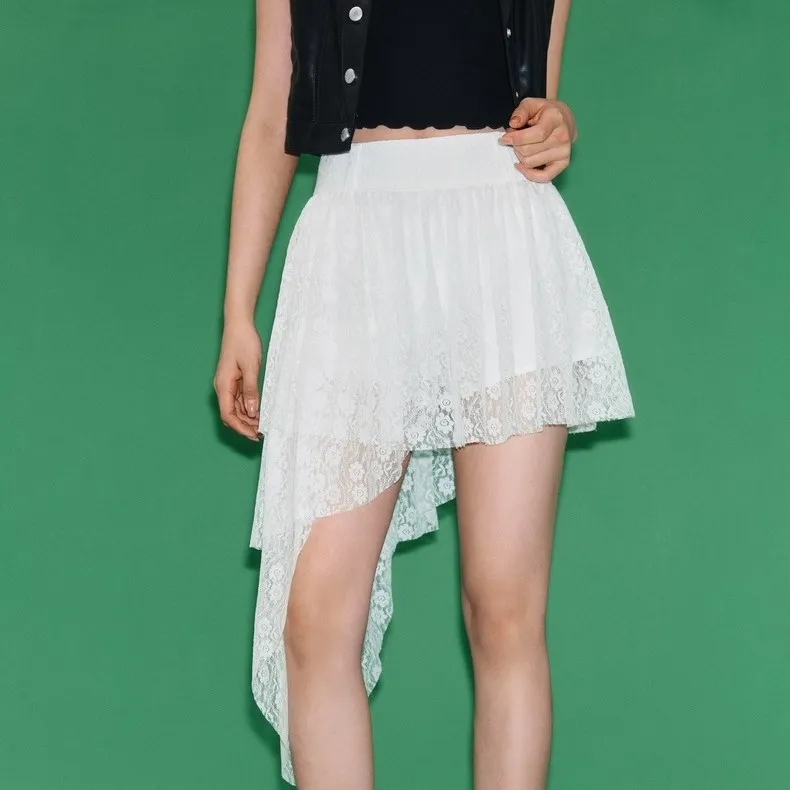 CHUU Casual Short Skirts Women's White-3