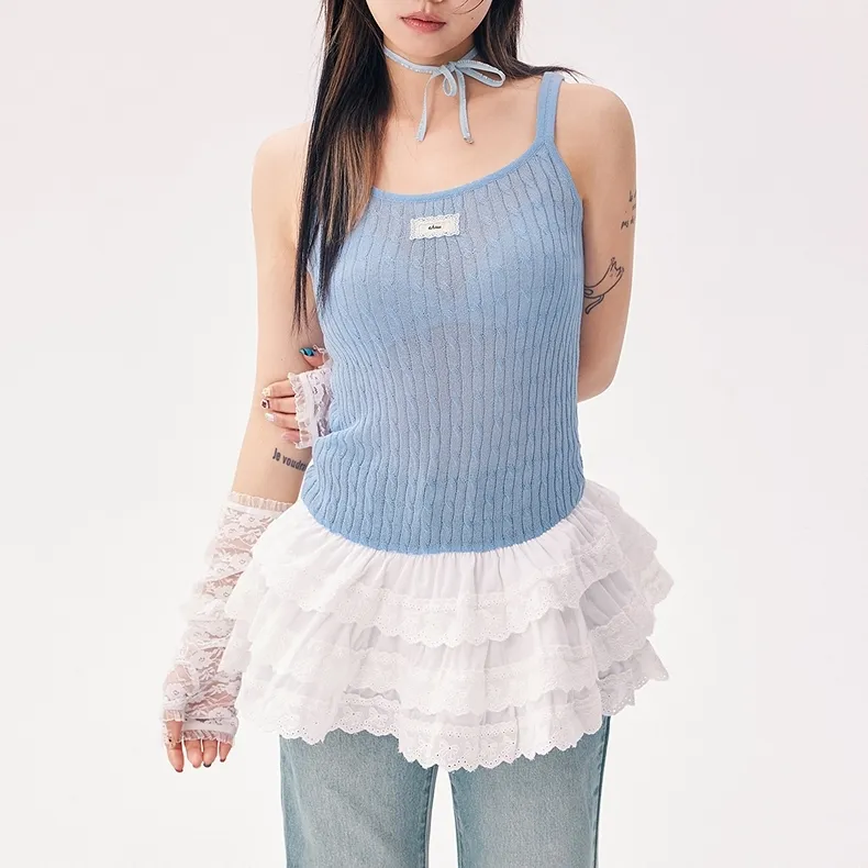 CHUU Tank Tops Women's Blue-2