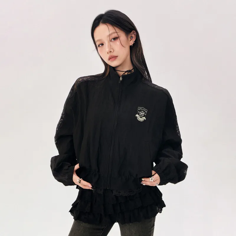 CHUU Cropped Coat Women's Black-2