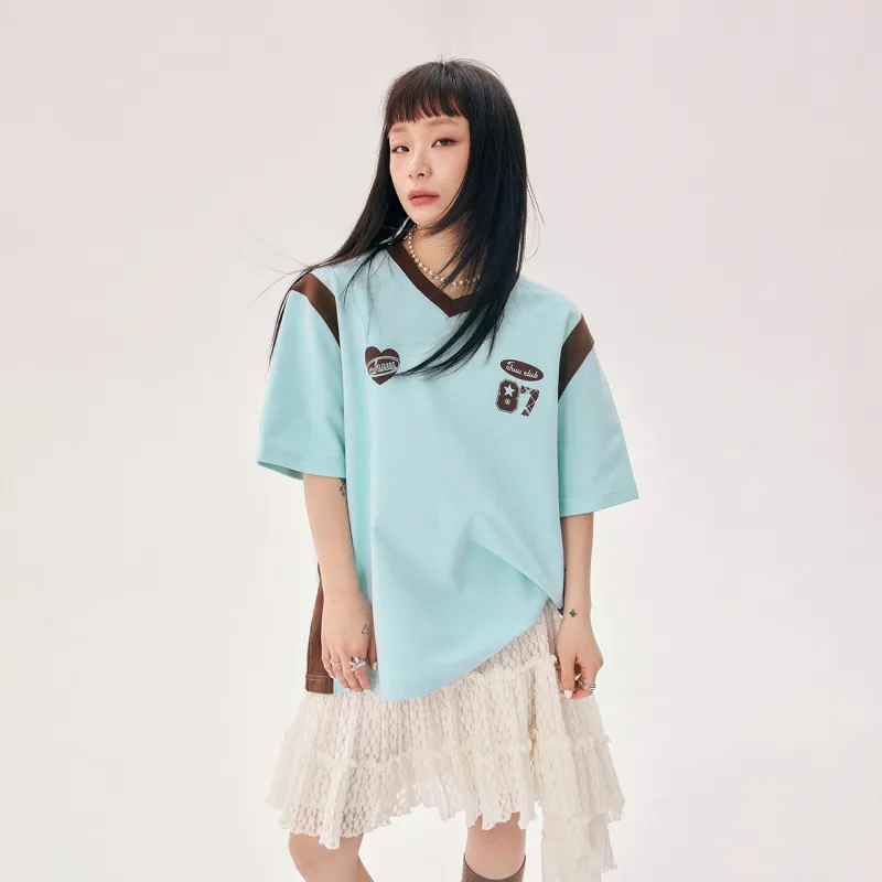 CHUU T Shirts Women's Baby Blue-2
