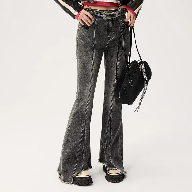 CHUU Jeans Women's Dark Gray-2