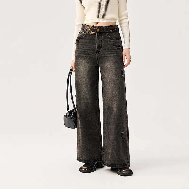 CHUU Jeans Women's Dark Gray-2