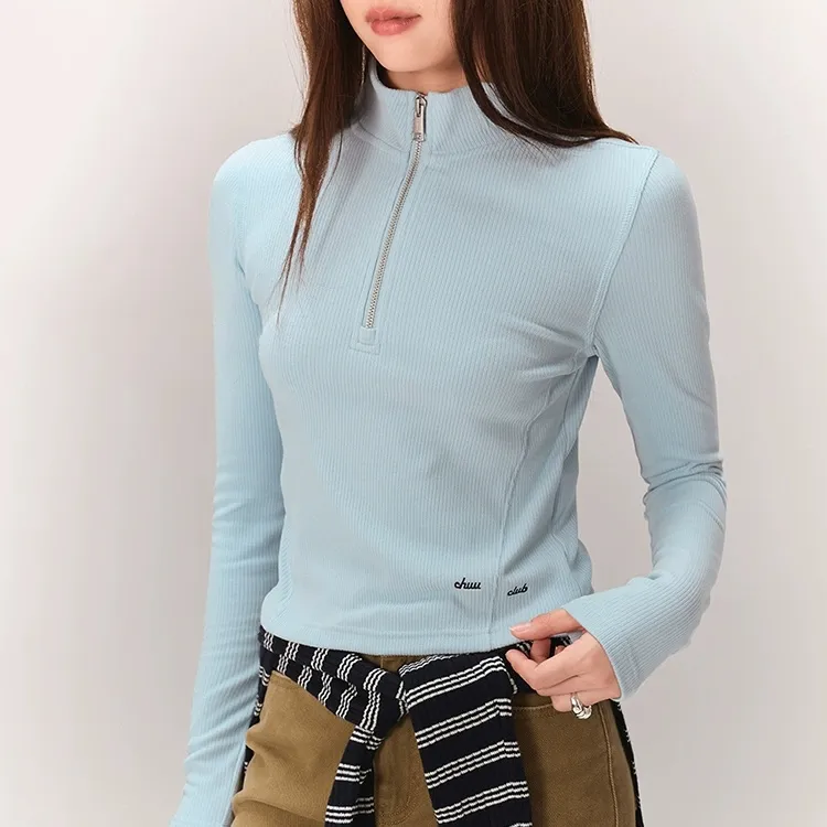 CHUU T Shirts Women's Baby Blue-2